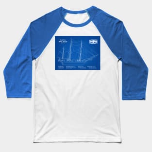 Charles Darwin HMS Beagle Tall Ship - AD Baseball T-Shirt